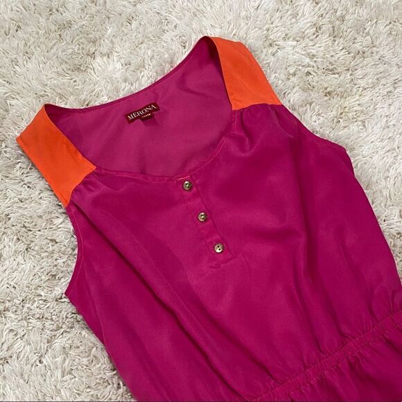 Merona Pink and Orange Dress - Picture 12 of 14